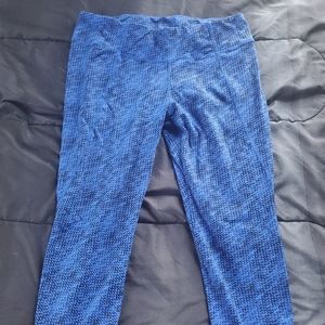 Women XL blue/black drifit leggings